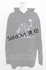 NieR Clothing / プリントプルパーカー XL 黒 H-25-03-31-057-PU-TO-KB-ZH
