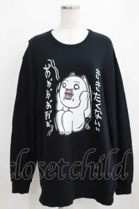 NieR Clothing / プリントSWEAT  2XL 黒 H-25-03-31-059-PU-TO-KB-ZI