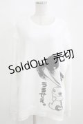 NieR Clothing / プリントSWEAT  2XL 白 H-25-03-31-060-PU-TO-KB-ZH