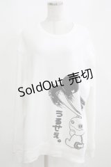 NieR Clothing / プリントSWEAT  2XL 白 H-25-03-31-060-PU-TO-KB-ZH