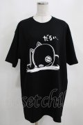 NieR Clothing / プリントCOTTON CUTSEW XL 黒 H-25-03-31-063-PU-TO-KB-ZI