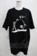 画像1: NieR Clothing / プリントCOTTON CUTSEW XL 黒 H-25-03-31-063-PU-TO-KB-ZI (1)