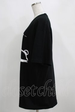 画像2: NieR Clothing / プリントCOTTON CUTSEW XL 黒 H-25-03-31-063-PU-TO-KB-ZI