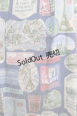 画像4: Jane Marple / Memories of Parisスクエアドレス  ブルー H-25-03-31-006-JM-OP-KB-ZH