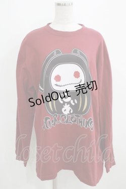 画像1: NieR Clothing / COTTON LONG CUTSEW XL エンジ H-25-03-31-064-PU-TO-KB-ZH