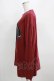 画像2: NieR Clothing / COTTON LONG CUTSEW XL エンジ H-25-03-31-064-PU-TO-KB-ZH (2)