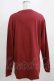 画像3: NieR Clothing / COTTON LONG CUTSEW XL エンジ H-25-03-31-064-PU-TO-KB-ZH (3)