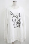 NieR Clothing / プリントSWEAT  2XL 白 H-25-03-31-067-PU-TO-KB-ZH