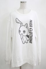 NieR Clothing / プリントSWEAT  2XL 白 H-25-03-31-067-PU-TO-KB-ZH