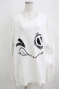 NieR Clothing / プリントSWEAT  2XL 白 H-25-03-31-068-PU-TO-KB-ZH