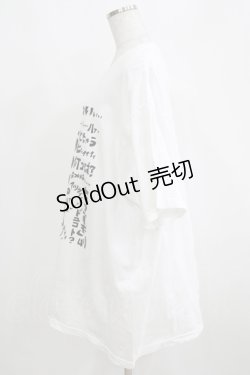 画像2: NieR Clothing / プリントCOTTON CUTSEW XXXL 白 H-25-03-31-070-PU-TO-KB-ZH