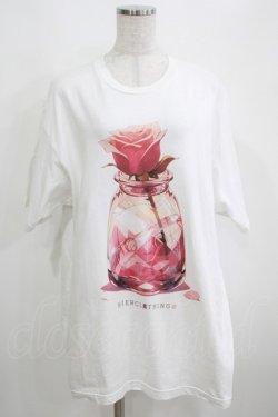 画像1: NieR Clothing / プリントCOTTON CUTSEW XL 白 H-25-03-31-071-PU-TO-KB-ZH