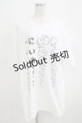 NieR Clothing / プリントCOTTON CUTSEW XL 白 H-25-03-31-073-PU-TO-KB-ZH