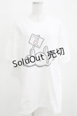NieR Clothing / プリントCOTTON CUTSEW XL 白 H-25-03-31-074-PU-TO-KB-ZH