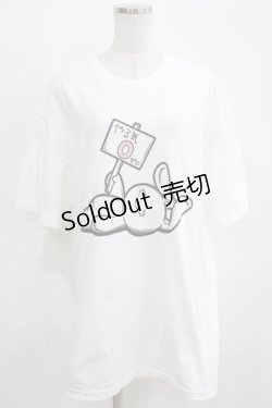 画像1: NieR Clothing / プリントCOTTON CUTSEW XL 白 H-25-03-31-074-PU-TO-KB-ZH