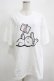 画像1: NieR Clothing / プリントCOTTON CUTSEW XL 白 H-25-03-31-074-PU-TO-KB-ZH (1)