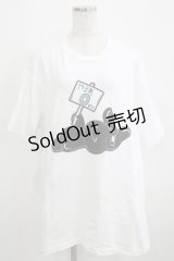 NieR Clothing / プリントCOTTON CUTSEW XL 白 H-25-03-31-075-PU-TO-KB-ZH