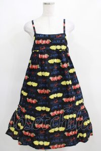 Jane Marple / キャンディペーパーのキャミソールワンピース  ブラック H-25-03-31-008-JM-OP-KB-ZH