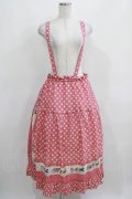 Jane Marple / Polka dots parade suspenders skirt  ピンク H-25-03-31-009-JM-SK-KB-ZH