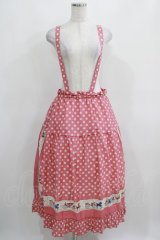 Jane Marple / Polka dots parade suspenders skirt  ピンク H-25-03-31-009-JM-SK-KB-ZH