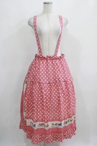 Jane Marple / Polka dots parade suspenders skirt  ピンク H-25-03-31-009-JM-SK-KB-ZH