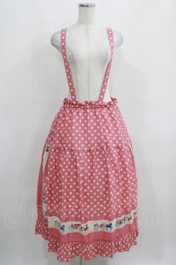 画像1: Jane Marple / Polka dots parade suspenders skirt  ピンク H-25-03-31-009-JM-SK-KB-ZH