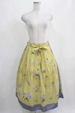 画像4: Jane Marple / Miss Daisyのタックスカート  イエロー×ラベンダー H-25-03-31-011-JM-SK-KB-ZH