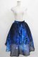 画像4: NieR Clothing /UE BUTTERFLY SHEER SKIRT【裏地付き】  ブルー H-25-03-31-012-PU-SK-KB-ZH (4)