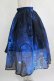 画像2: NieR Clothing /UE BUTTERFLY SHEER SKIRT【裏地付き】  ブルー H-25-03-31-012-PU-SK-KB-ZH (2)