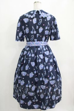 画像3: Jane Marple / Bonjour Millefleursのコレットドレス  ネイビー H-25-03-31-002-JM-OP-KB-ZH
