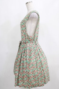 画像2: Jane Marple / ストロベリーフィールズのエプロンドレス  ミント H-25-03-31-017-JM-OP-KB-ZH