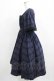 画像2: Sheglit / "Cosette"チェックワンピース M 紺 H-25-03-31-003-EL-OP-KB-ZH (2)