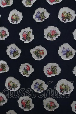 画像3: Jane Marple Dans Le Salon / Pieces of Flowersのスカート  ライトネイビー H-25-03-31-023-JM-SK-KB-ZH