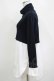 画像2: Jane Marple Dans Le Salon / Crumple collar pullover  ネイビー×ホワイト H-25-04-01-025-JM-TO-KB-ZH (2)