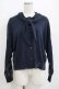 画像1: Jane Marple Dans Le Salon / Cotton cashmere bow ribbon hoodie  ネイビー H-25-04-01-027-JM-TO-KB-ZH (1)