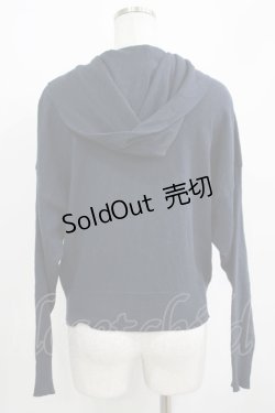 画像3: Jane Marple Dans Le Salon / Cotton cashmere bow ribbon hoodie  ネイビー H-25-04-01-027-JM-TO-KB-ZH