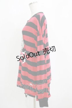 画像2: GALFY / ビリビリボーダーロンTEE 中型犬(L) 赤 H-25-04-01-030-PU-TO-KB-ZH