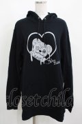meltyglow / プリントプルパーカー 2XL 黒 H-25-04-01-032-PU-TO-KB-ZH