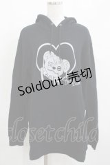 meltyglow / プリントプルパーカー 2XL 黒 H-25-04-01-032-PU-TO-KB-ZH