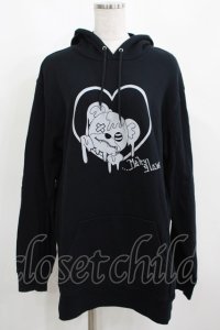 meltyglow / プリントプルパーカー 2XL 黒 H-25-04-01-032-PU-TO-KB-ZH