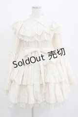 Vallee lys / Coquelicot Dress -gauze-  アイボリー H-25-04-01-034-GO-OP-KB-ZH