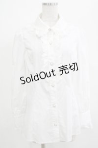 MIHO MATSUDA / ブラウス・リロゼ M 白 H-25-04-01-039-GO-BL-KB-ZH