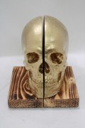 THE BLACKENED TEETH / Skull Bookends   H-25-04-01-049-PU-ZA-KB-ZH
