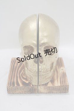 画像1: THE BLACKENED TEETH / Skull Bookends   H-25-04-01-049-PU-ZA-KB-ZH