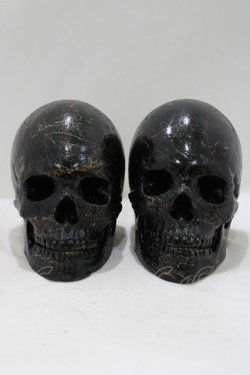 画像2: THE BLACKENED TEETH / Full Skull Bookends   H-25-04-01-051-PU-ZA-KB-ZH