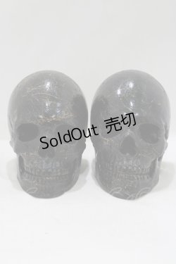 画像2: THE BLACKENED TEETH / Full Skull Bookends   H-25-04-01-051-PU-ZA-KB-ZH