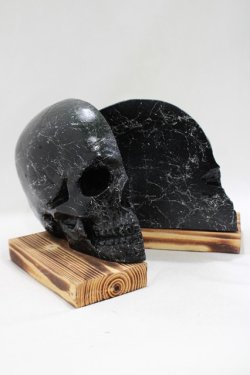 画像2: THE BLACKENED TEETH / Skull Bookends   H-25-04-01-053-PU-ZA-KB-ZH