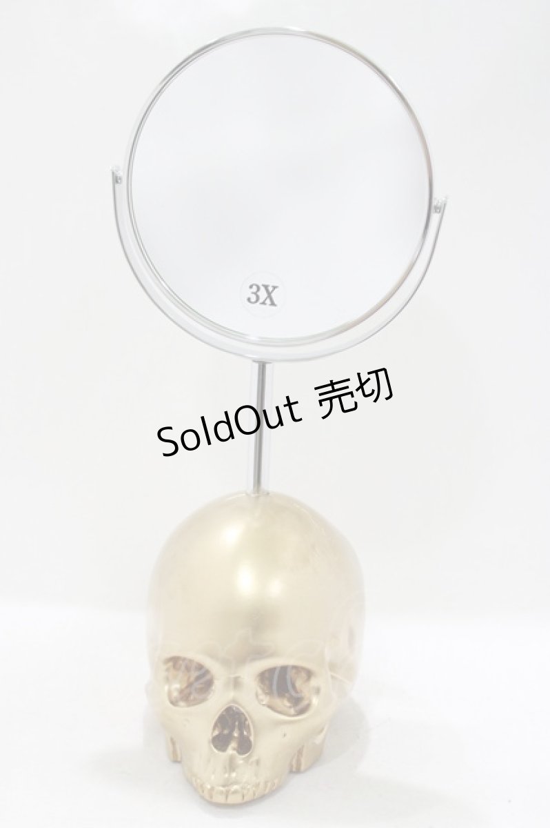 画像1: 【SALE】THE BLACKENED TEETH / Skull Vanity Mirror   H-25-04-01-054-PU-ZA-KB-ZT-W002 (1)
