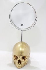 THE BLACKENED TEETH / Skull Vanity Mirror   H-25-04-01-054-PU-ZA-KB-ZH