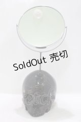 THE BLACKENED TEETH / Skull Vanity Mirror   H-25-04-01-055-PU-ZA-KB-ZH